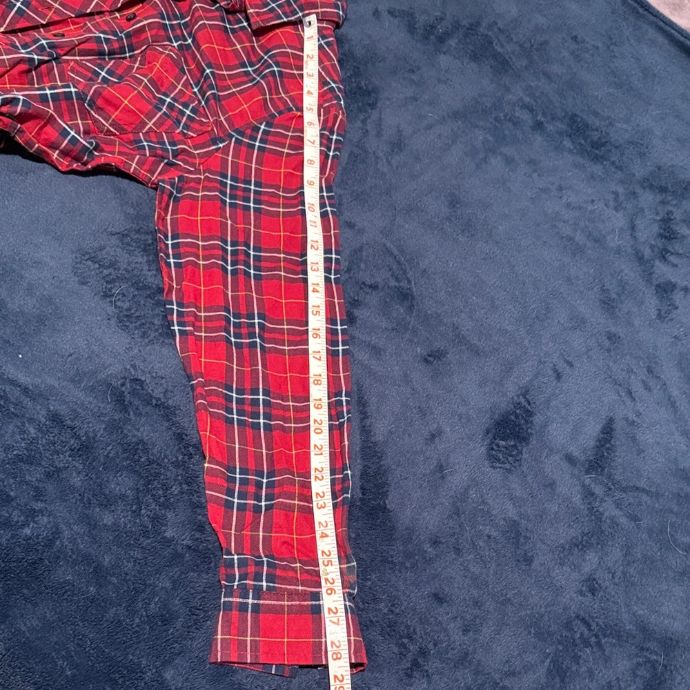 Confess Red and Blue Plaid Shirt size medium juniors - Picture 13 of 15